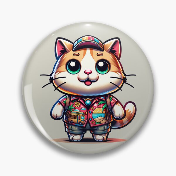 Item preview, Cat Wearing Tacky Tourist Shirt designed and sold by BassHeadMomma.