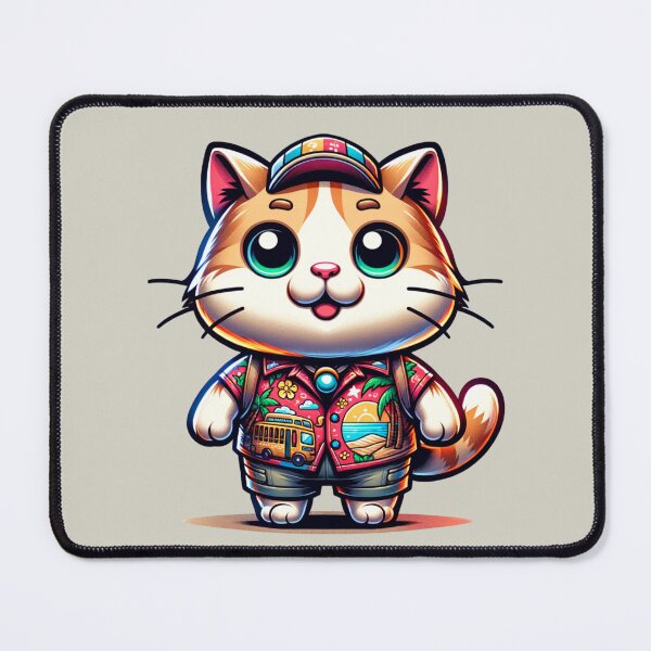Item preview, Cat Wearing Tacky Tourist Shirt designed and sold by BassHeadMomma.