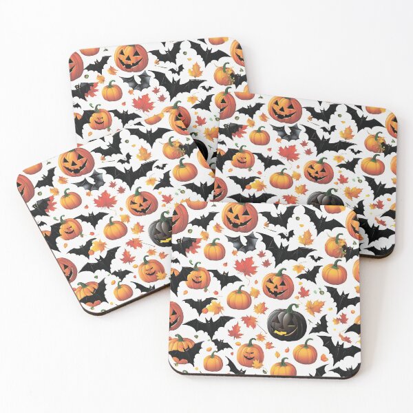 Item preview,  Pumpkins and bats. designed and sold by MagelliShop.