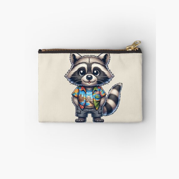 Item preview, Raccoon Wearing Tacky Tourist Shirt designed and sold by BassHeadMomma.