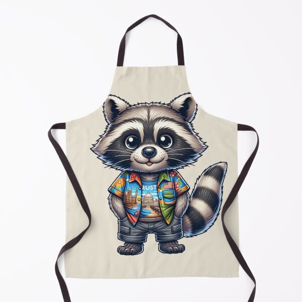 Item preview, Raccoon Wearing Tacky Tourist Shirt designed and sold by BassHeadMomma.
