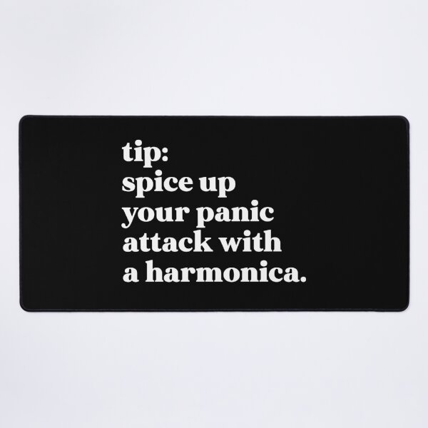 Item preview, Tip spice up your panic attack with a harmonica designed and sold by weirdly weird.
