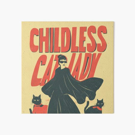 Item preview, Childless Cat Lady: Vintage Superheroine designed and sold by mossysparkles.