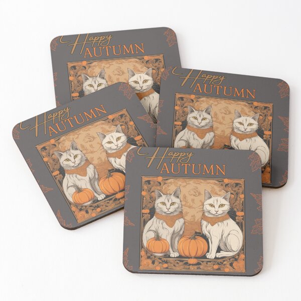 Item preview, Happy Autumn - From The Cats designed and sold by Holy Coast Threads (Formerly ChristianFlower).