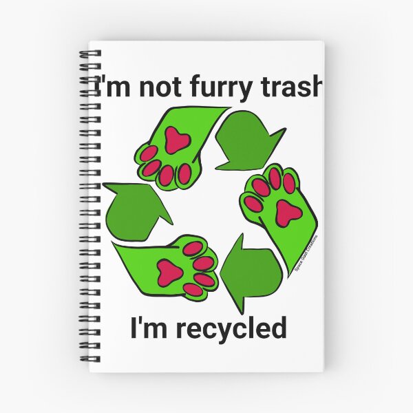 Item preview, recycled furry trash designed and sold by OliveSpaceGoat.