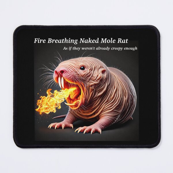 Item preview, Fire Breathing Naked Mole Rat designed and sold by Sunrise427.