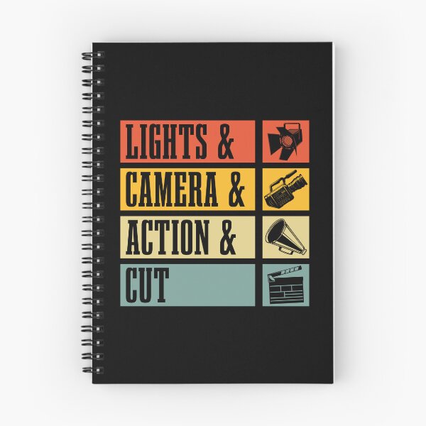 Item preview, Film Director Lights & Camera & Retro Film Movie designed and sold by tshirtconcepts.