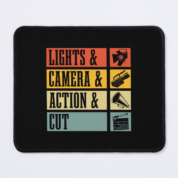 Item preview, Film Director Lights & Camera & Retro Film Movie designed and sold by tshirtconcepts.