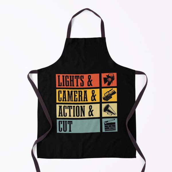 Item preview, Film Director Lights & Camera & Retro Film Movie designed and sold by tshirtconcepts.