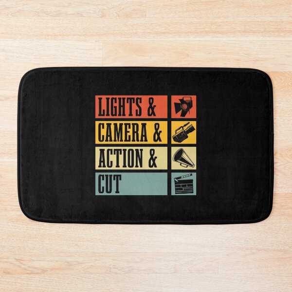Item preview, Film Director Lights & Camera & Retro Film Movie designed and sold by tshirtconcepts.