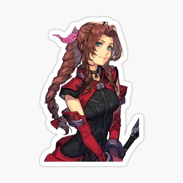 Item preview, cute aerith from ffvii designed and sold by jackieReenz.