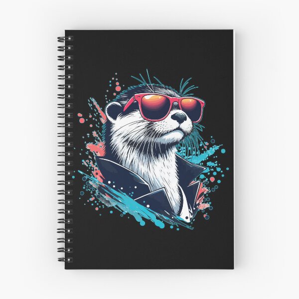 Item preview, Otter in Sunglasses Splash Art  designed and sold by TomFrontierArt.