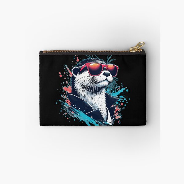 Item preview, Otter in Sunglasses Splash Art  designed and sold by TomFrontierArt.