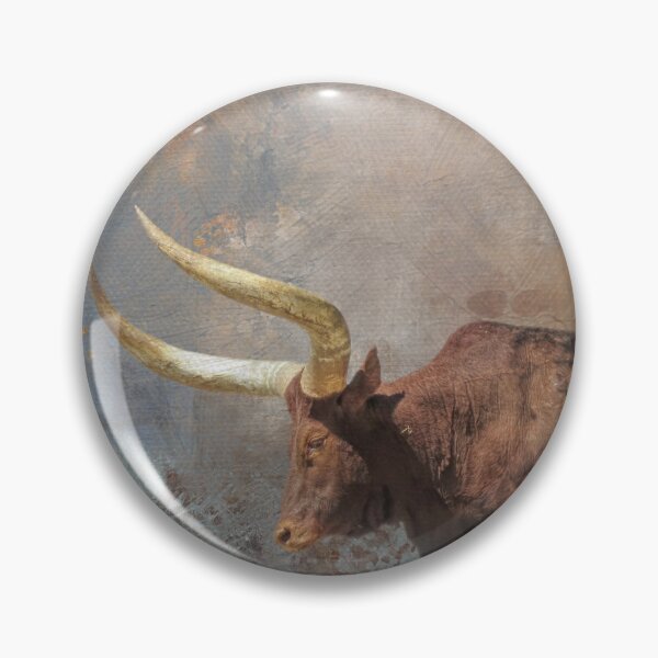Item preview, Brown Longhorn Cow Four designed and sold by Elisabeth Lucas.