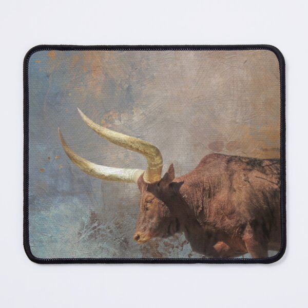 Item preview, Brown Longhorn Cow Four designed and sold by Elisabeth Lucas.