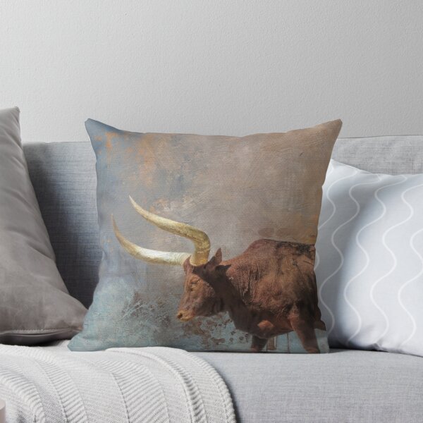 Item preview, Brown Longhorn Cow Four designed and sold by Elisabeth Lucas.