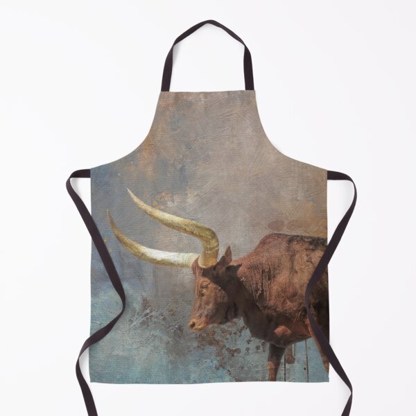 Item preview, Brown Longhorn Cow Four designed and sold by Elisabeth Lucas.