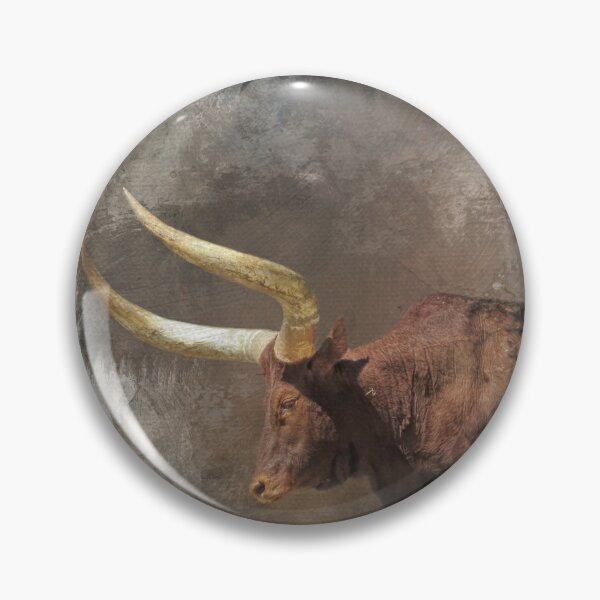 Item preview, Brown Longhorn Cow Two designed and sold by Elisabeth Lucas.