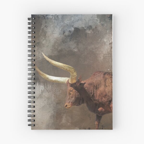 Item preview, Brown Longhorn Cow Two designed and sold by Elisabeth Lucas.