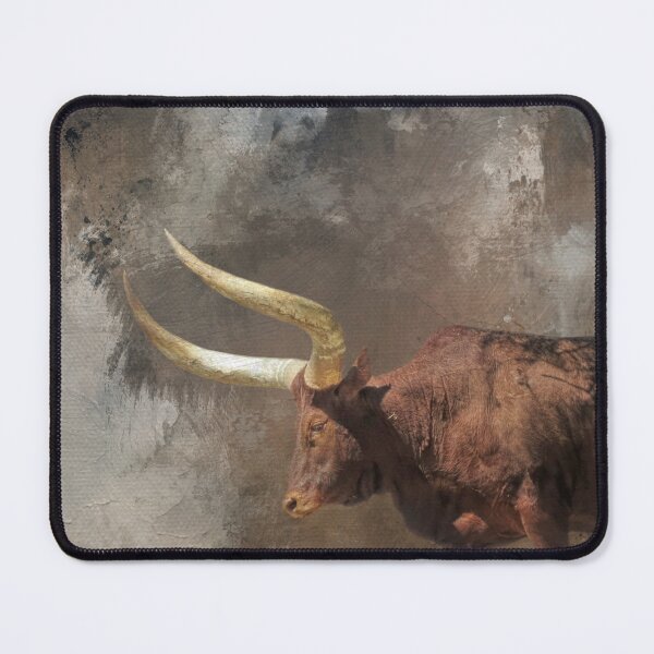 Item preview, Brown Longhorn Cow Two designed and sold by Elisabeth Lucas.