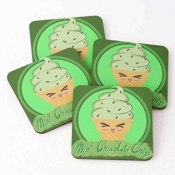 Item preview, A Cute Mint Chocolate Chip Ice Cream  designed and sold by KiyaSketches.