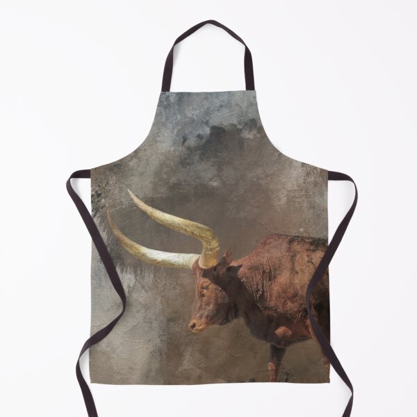 Item preview, Brown Longhorn Cow Two designed and sold by Elisabeth Lucas.