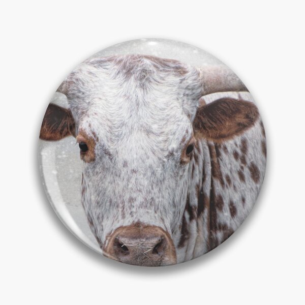 Item preview, Brown and White Longhorn in the Snow designed and sold by Elisabeth Lucas.