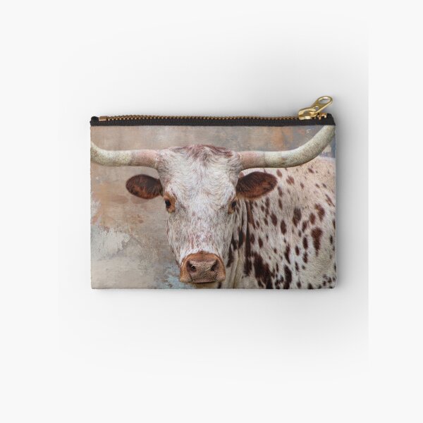 Item preview, Brown and White Longhorn Cow One designed and sold by Elisabeth Lucas.