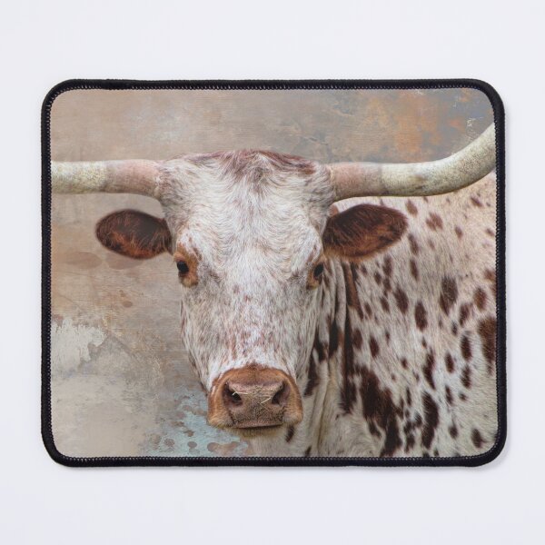 Item preview, Brown and White Longhorn Cow One designed and sold by Elisabeth Lucas.