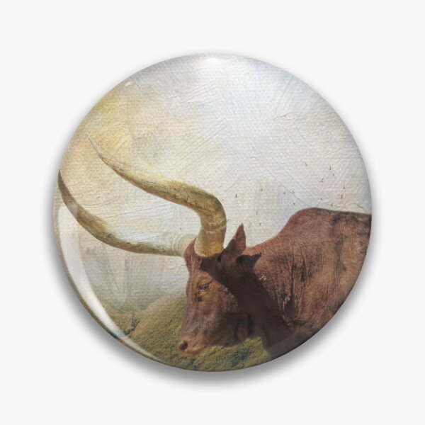 Item preview, Brown Longhorn Cow One designed and sold by Elisabeth Lucas.