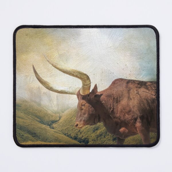 Item preview, Brown Longhorn Cow One designed and sold by Elisabeth Lucas.