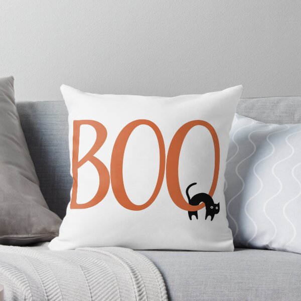 Item preview, Halloween Boo with Black Cat designed and sold by aimeeandkate.