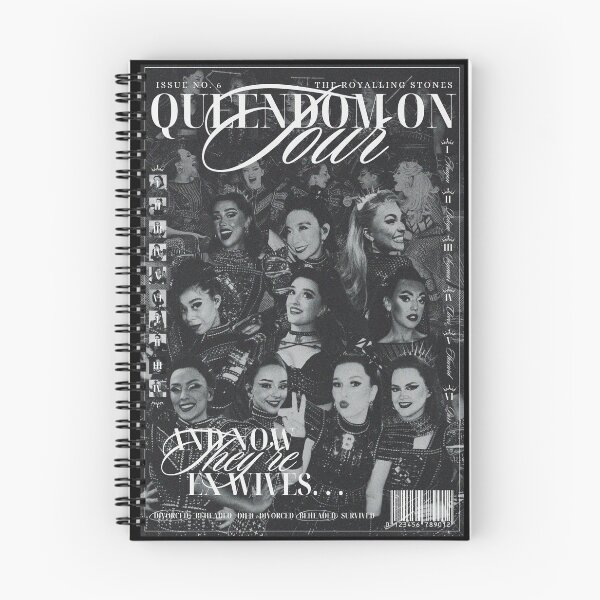 Item preview, QUEENDOM ON TOUR: Six 24/25 Tour Cast Magazine (#2) design designed and sold by Stagey Aesthetics.