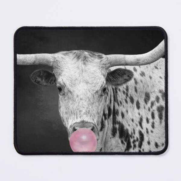 Item preview, Longhorn Cow with Bubble Gum 2 designed and sold by Elisabeth Lucas.