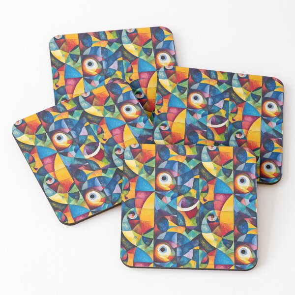 Item preview, Between Curves and Angles: Abstractions designed and sold by MidArtForge.