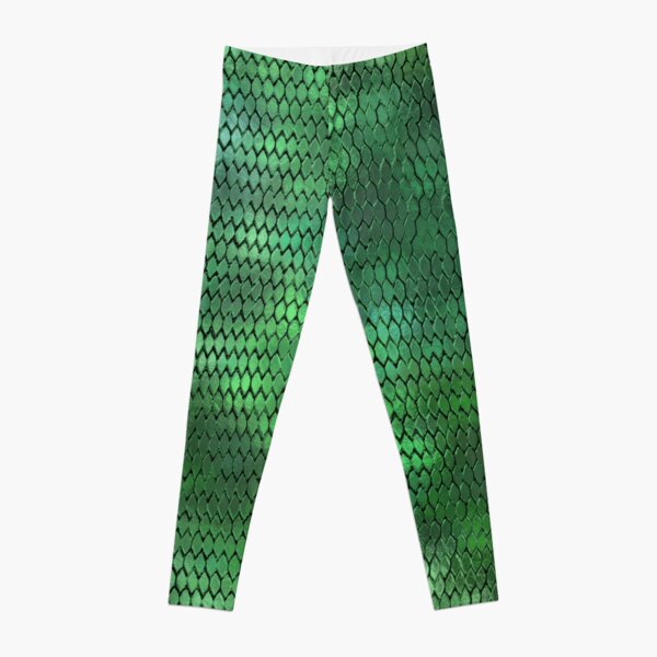 Green Scale Leggings