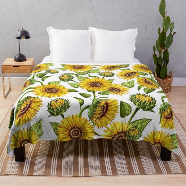 Item preview, Sunflowers field - hand drawn seamless pattern designed and sold by Smetankinaart.