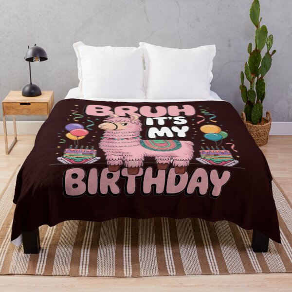Item preview, Bruh Its My Birthday Llama Pinata Boy Girl Family Party Bday designed and sold by shokA Design.