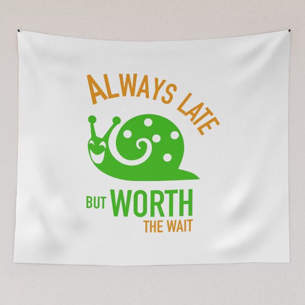 Item preview, always late but worth the wait Sticker  designed and sold by Raju-Creative.