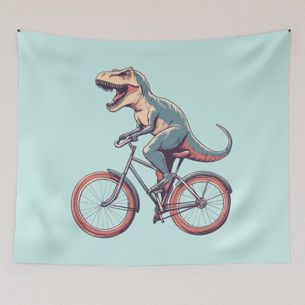 Item preview, Dinosaur on a bike  designed and sold by typicalartguy.