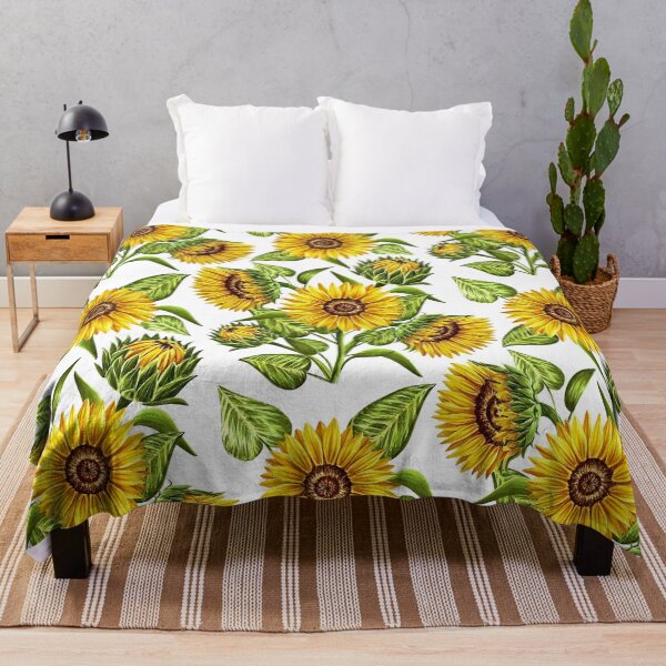 Item preview, Sunflowers field ver.2 - hand drawn seamless pattern designed and sold by Smetankinaart.