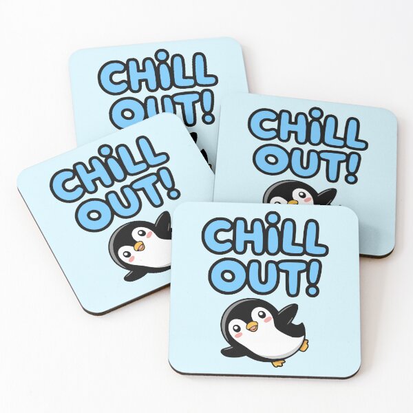 Item preview, Chill Out! Cute Penguin Puns designed and sold by PMCreative.