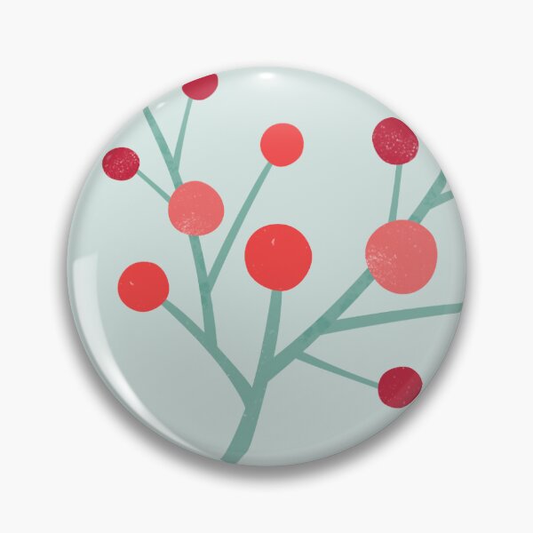 Artikelvorschau, Moderne Winterbeeren auf Blau entworfen und verkauft von klossisch.