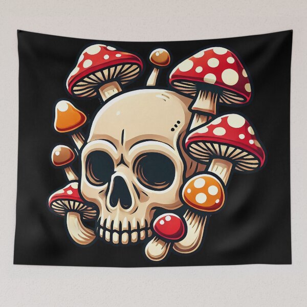 Item preview, Mushroom Skull Fusion. designed and sold by Linework Studio.