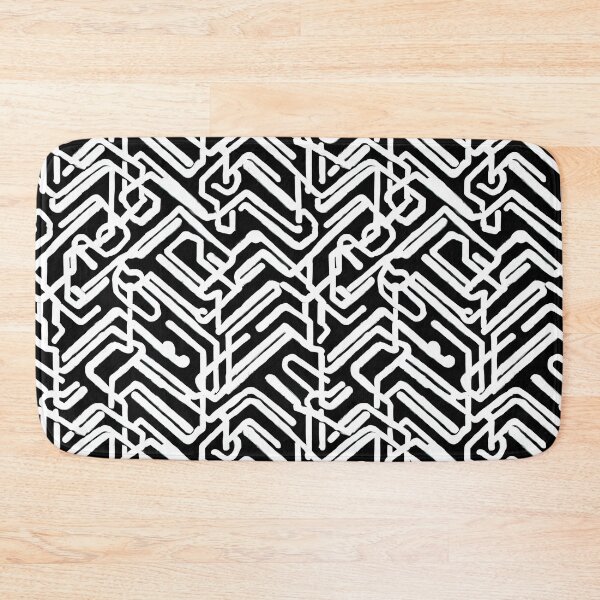 Item preview, Futuristic White and Black Wiring - Seamless Pattern designed and sold by Chubuter.
