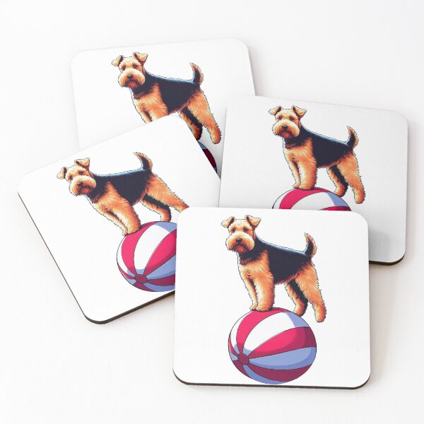 Item preview, Welsh Terrier balancing on a circus ball designed and sold by FreshArtFusion.