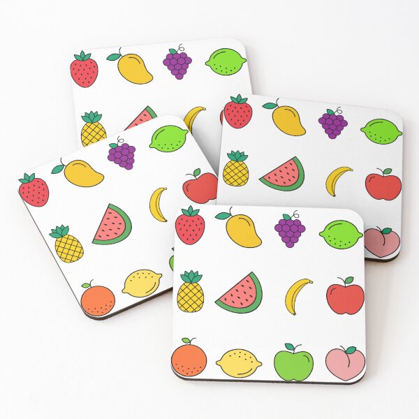 Item preview, Fruit Stickers Set, Fruit Stickers Pack, Fruit Stickers, 12 sticker pack designed and sold by Spike The Punch Design Co..