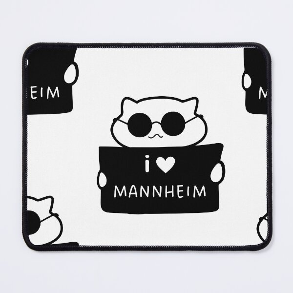 Item preview, I LOVE MANNHEIM | Cute Cat Illustration | Handwritten-style Font designed and sold by RM-Journey.