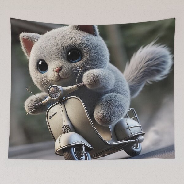 Item preview, Kitten on scooter designed and sold by Osintown.