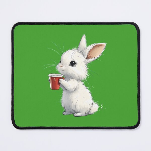Item preview, Fluffy rabbit coffee time designed and sold by Brendon987.